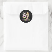 Sticker Rond 67 Pâques Six Sept Lapin Poussin Œuf de Pâques Drô (Sac)
