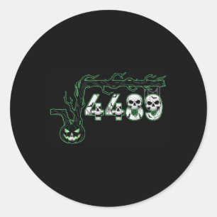 Sticker Rond 67 Root Six Sept 6 7 Mème Drôle Citrouille Hallowe