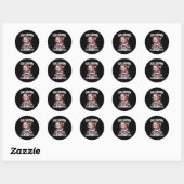 Sticker Rond 67 Six Seven Burh Funny Christmas 6 7 Meme Men Wom (Feuille)