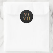 Sticker Rond 67 Six Seven Italian Brainrot Chiffre Romain Mème (Sac)