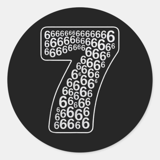 Sticker Rond 67 Sixty Seven Conception de Costume d'Halloween D (Devant)