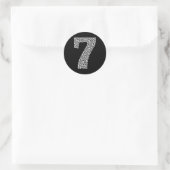 Sticker Rond 67 Sixty Seven Conception de Costume d'Halloween D (Sac)