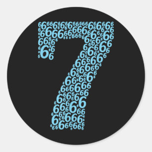 Sticker Rond 67 Sixty Seven déguisement pour Halloween drôle 6