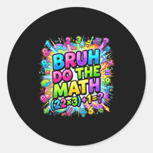 Sticker Rond 67 T-shirt Six Seven Mème 6-7 Garçons Filles Bruh
