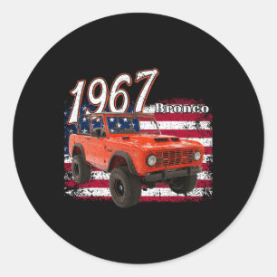 Sticker Rond 67 Voiture Bronco Suv