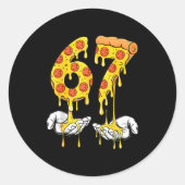 Sticker Rond 67 Zza Meme Funny Zza Lover  (Devant)