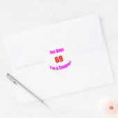Sticker Rond 69 Anniversaire de Cougar (Enveloppe)