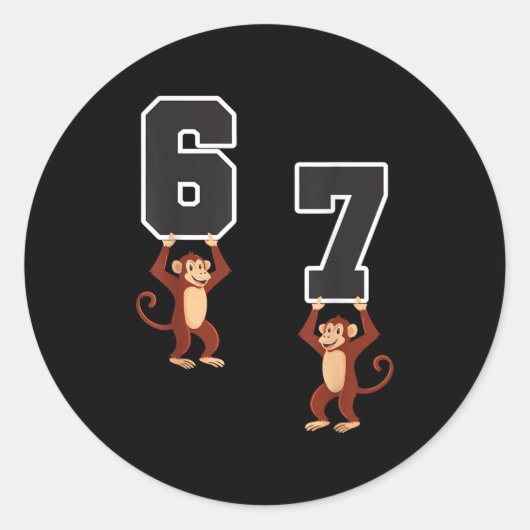 Sticker Rond 6 7 Enseignants Drôle Matching Costume d'Halloween (Devant)