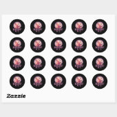 Sticker Rond 6 7 Meme Englieacher Funny 67 Reading Axolotl (Feuille)
