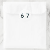 Sticker Rond 6 7 Six Seven Épique Incroyable  (Sac)