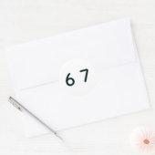 Sticker Rond 6 7 Six Seven Épique Incroyable  (Enveloppe)