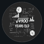 Sticker Rond 70 Ans Enseignant en mathématiques Anniversaires 7<br><div class="desc">Design Anniversaire Pour toute personne qui a de l'horoscope dire difficile & têtu Mais tout à fait digne.Portez-le avec fierté au travail,  gym scolaire parfait pour s'accoupler avec des shorts,  des leggings ou des jeans pour un look décontracté et tendance</div>