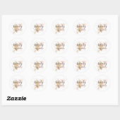 Sticker Rond 70 Et Fabuleux, Femme 70e Anniversaire (Feuille)