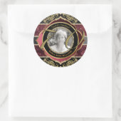Sticker Rond 70ème Seventieth Gold Ruby Diamonds (Sac)