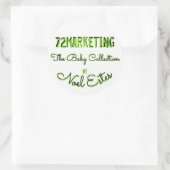 Sticker Rond 72 commercialisation de la collecte de bébés (Sac)