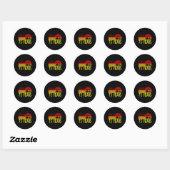 Sticker Rond 75 ans Anniversaire Golf Turing Golf 75e B-da (Feuille)
