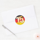 Sticker Rond 75 Gold ALLEMAGNE (Enveloppe)
