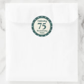 Sticker Rond 75e anniversaire (Sac)