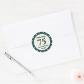 Sticker Rond 75e anniversaire (Enveloppe)