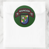 Sticker Rond 75e Régiment de Rangers - aéroporté (Sac)