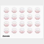 Sticker Rond 75th Birthday January Birth Flower Custom Favor (Feuille)