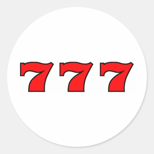 STICKER ROND 777 (Devant)