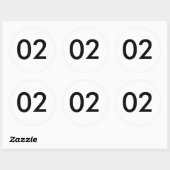 STICKER ROND 78702 (Feuille)