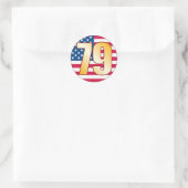 Sticker Rond 79 USA Gold (Sac)