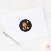 Sticker Rond 7 ans Joyeux 7e anniversaire Bysketbyll 7e anniver (Enveloppe)