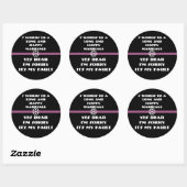 Sticker Rond 7 Mots Pour Un Mariage Long Et Heureux (Feuille)