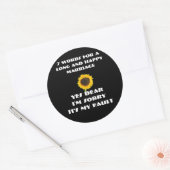 Sticker Rond 7 Mots Pour Un Mariage Long Et Heureux (Enveloppe)
