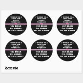 Sticker Rond 7 Mots Pour Un Mariage Long Et Heureux (Feuille)