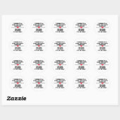 Sticker Rond 7 Mots Pour Un Mariage Long Et Heureux (Feuille)
