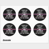 Sticker Rond 7 Mots Pour Un Mariage Long Et Heureux (Feuille)