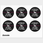Sticker Rond 7 Mots Pour Un Mariage Long Et Heureux (Feuille)