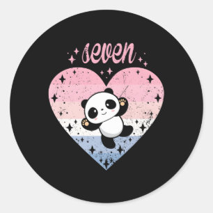 Sticker Rond 7 Panda 7E B Jour