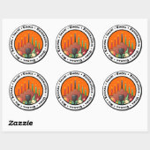 Sticker Rond 7 Principes de Kwanzaa (Feuille)