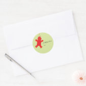 Sticker Rond 7, Un cadeau d'amour, de : (Enveloppe)