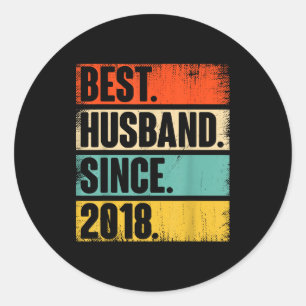 Sticker Rond 7e anniversaire de mariage pour lui mari