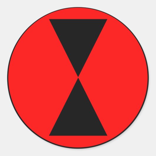Sticker Rond 7e division d'infanterie (Devant)