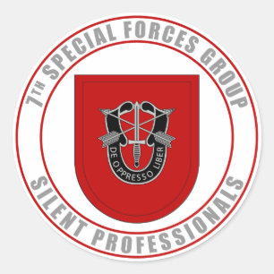 Sticker Rond 7e Groupe des forces spéciales