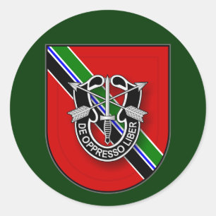 Sticker Rond 7e SFG(A) - Service en Afghanistan UA