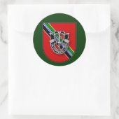 Sticker Rond 7e SFG(A) - Service en Afghanistan UA (Sac)