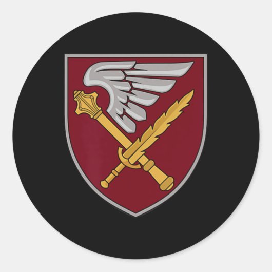 Sticker Rond 7th Rapid Response Corps (ukraine) V2 Ukrainian Mi (Devant)