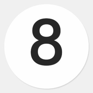 STICKER ROND 8