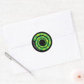 Sticker Rond 802 Reptiles Neon Green (Enveloppe)
