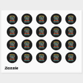 Sticker Rond 80 ans Anniversaire Citation Graphiques drôle 80èm (Feuille)