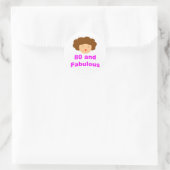 Sticker Rond 80 et fabuleux (Sac)