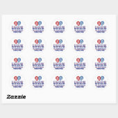 Sticker Rond 80e anniversaire (Feuille)