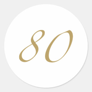 Sticker Rond 80e anniversaire